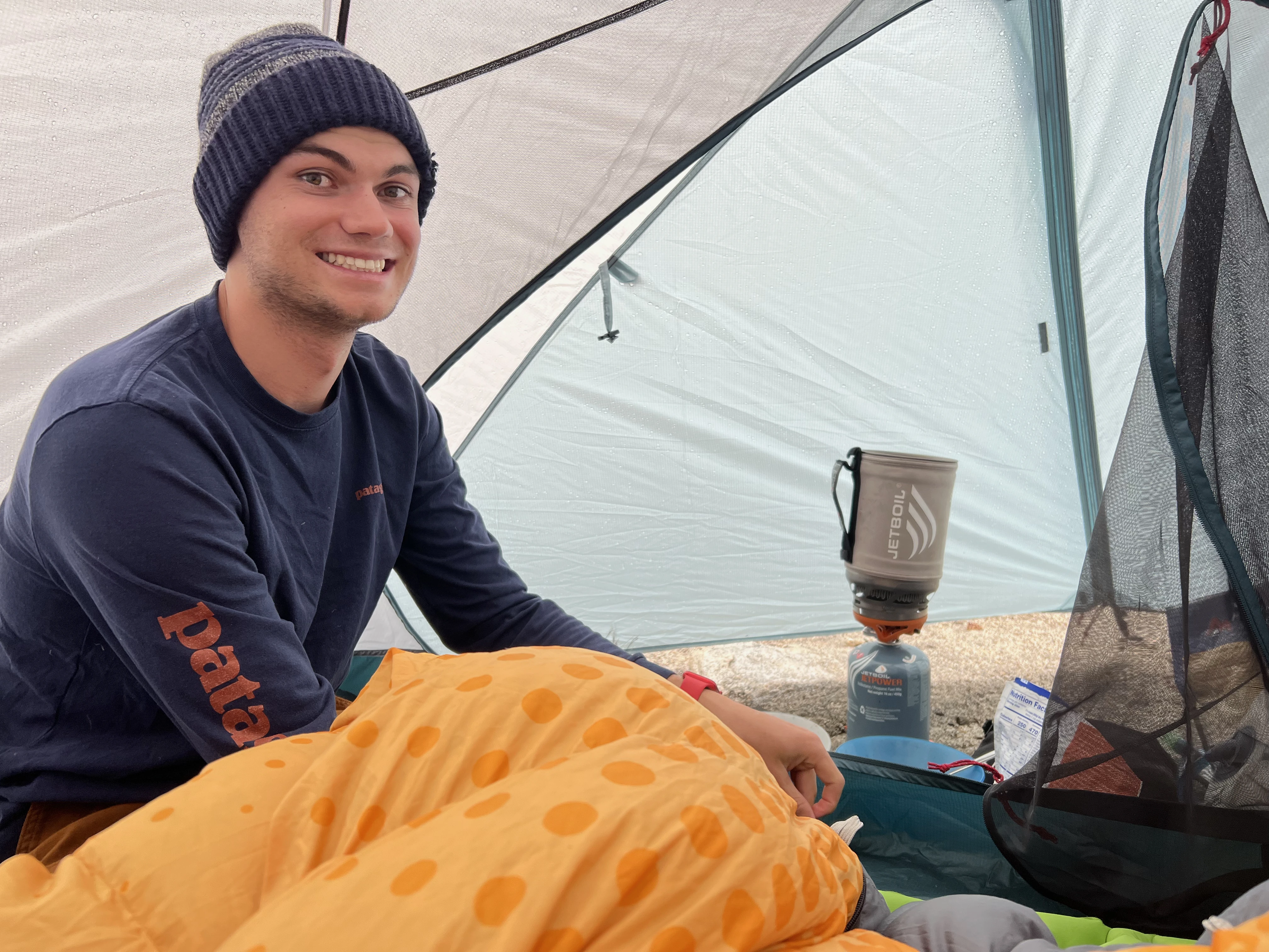 Me in a tent